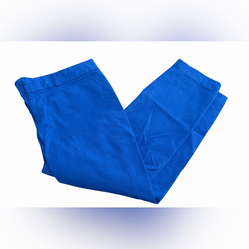 Banana Republic Sloan Fit Bright Blue Work Slacks, Ankle Length Size 8